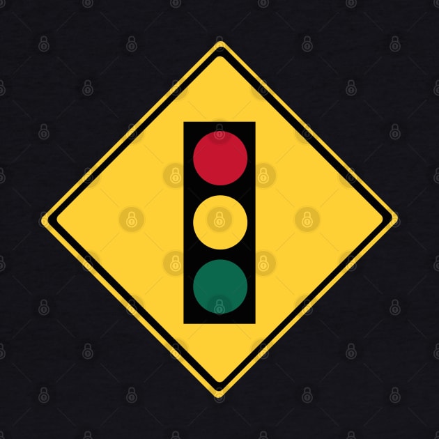 Traffic Lights Symbol Warning Sign by DiegoCarvalho